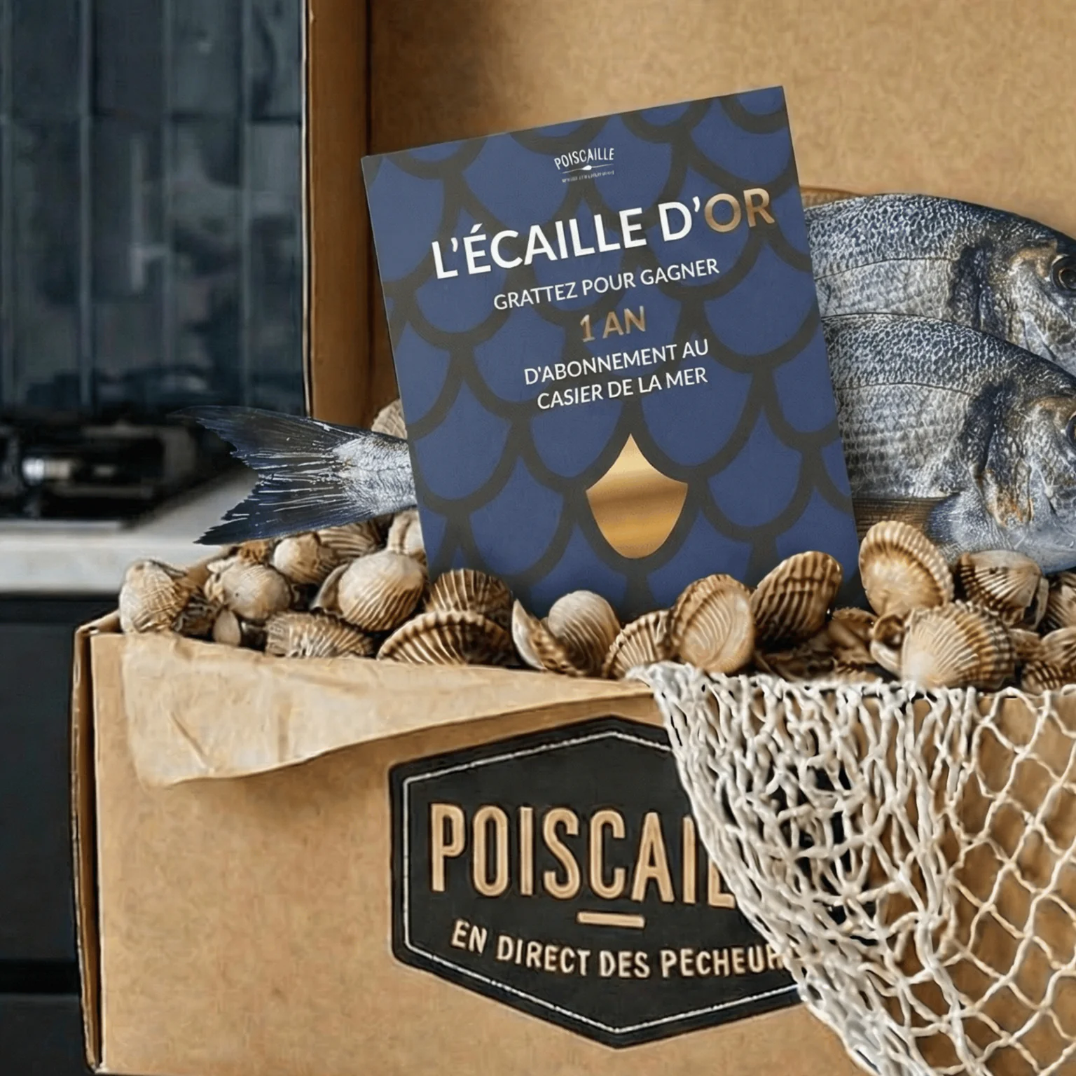 Flyer écaille d'or dans commande Poiscaille