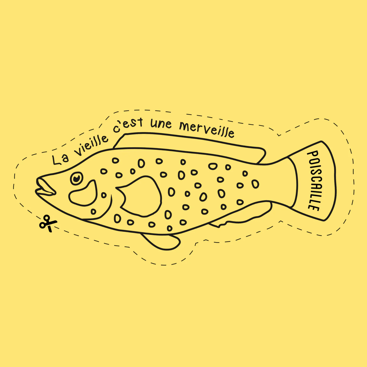 Poissons d'avril Poiscaille à imprimer.   