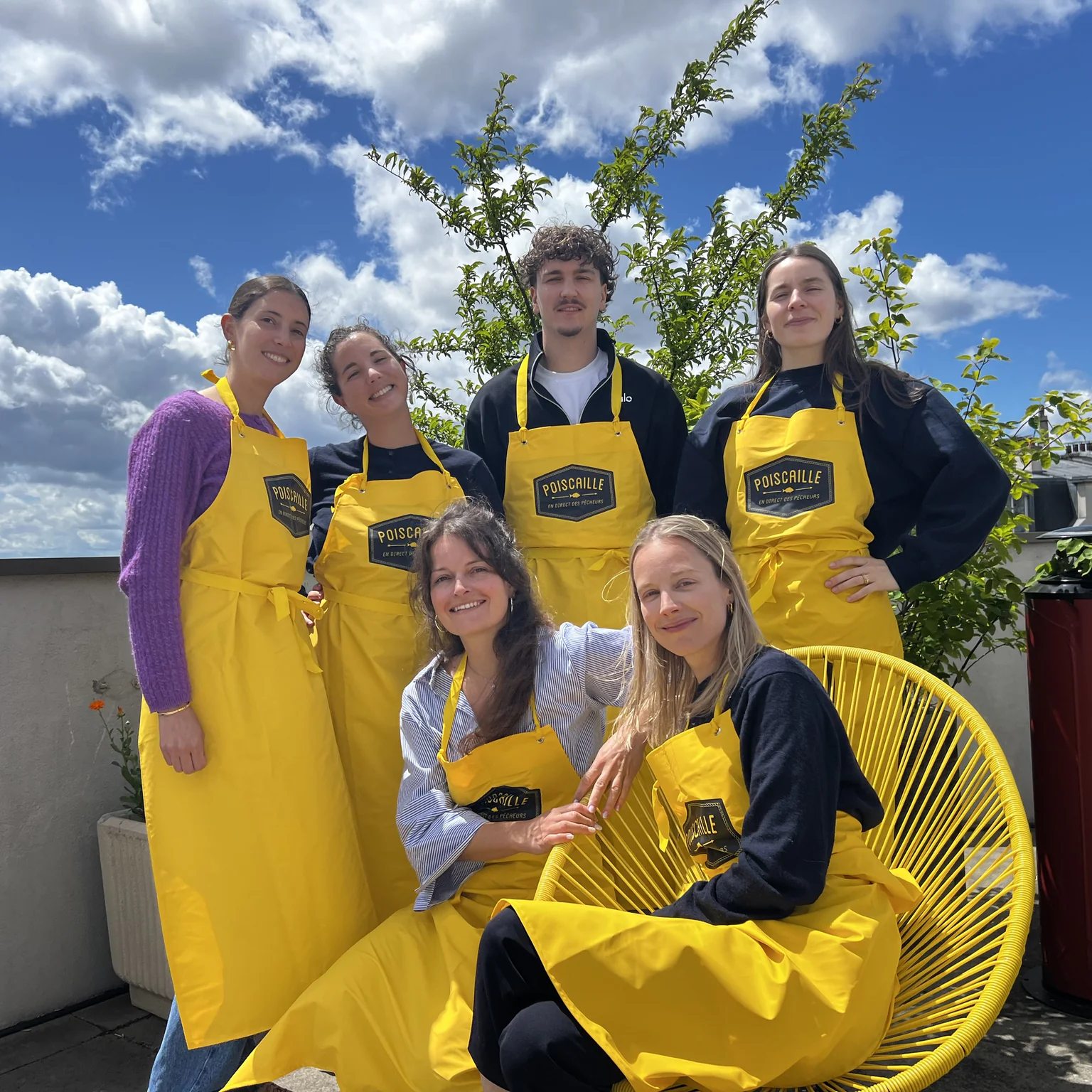 Photo d'équipe Service Clients Poiscaille