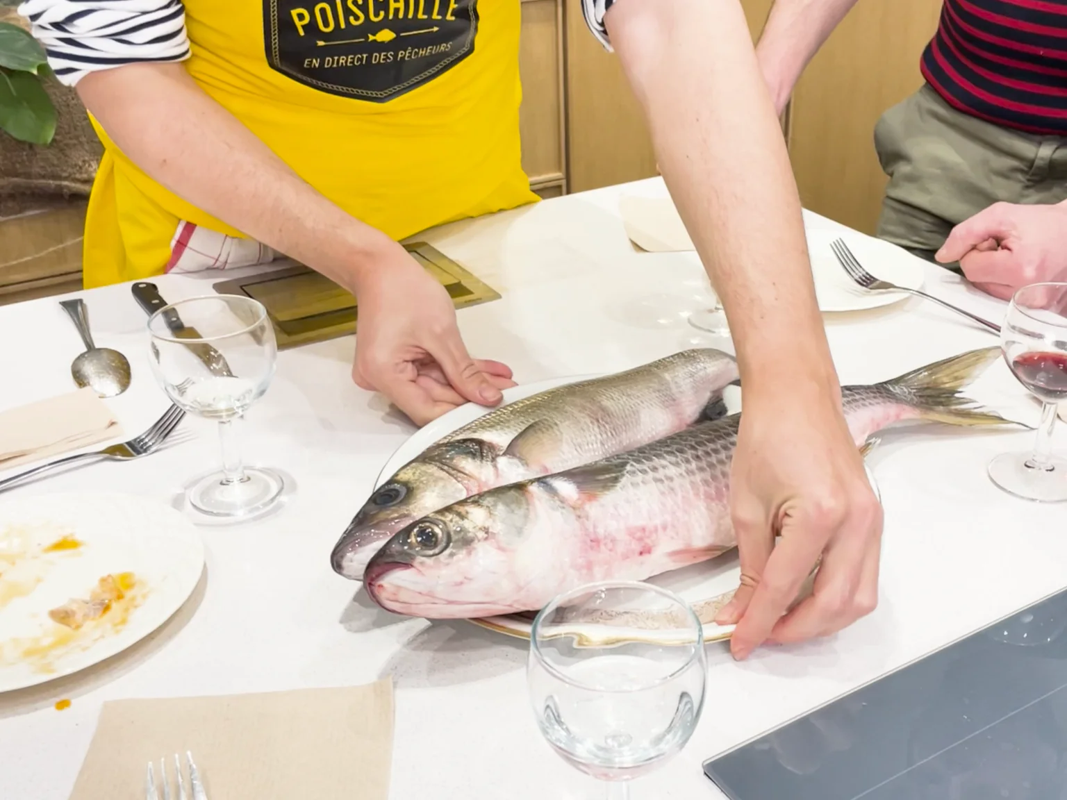 Bar vs mulet Degustation poiscaille     