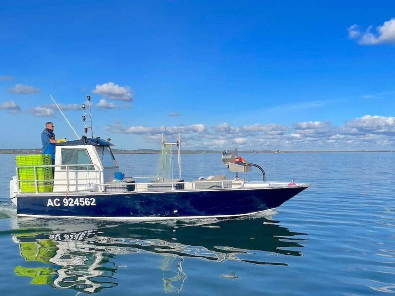Entre deux tempêtes, un moment magique sur le Bassin d'Arcachon, pour Alex Tavares.