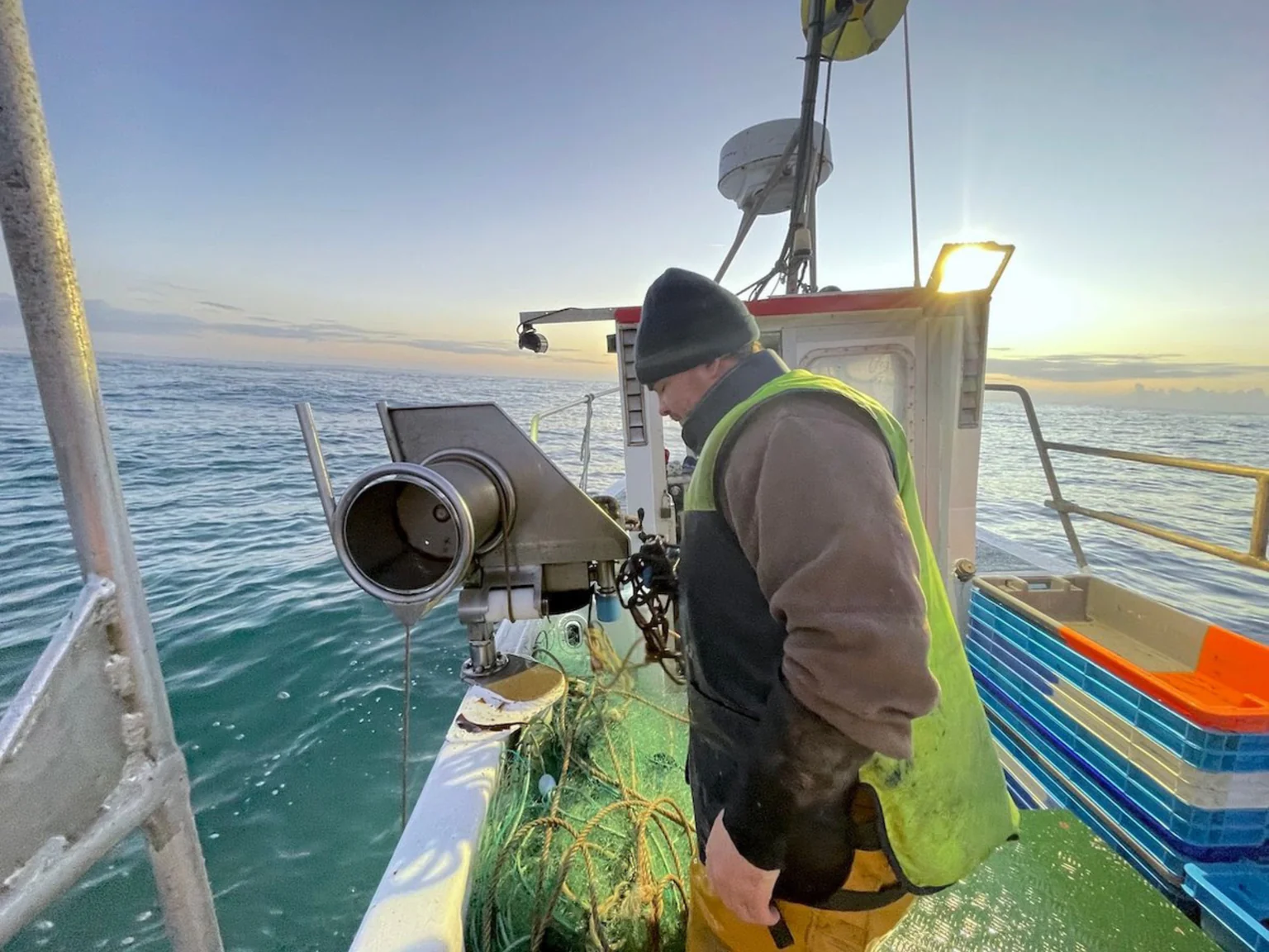 Photo d'un pêcheur début de saison automne 2025