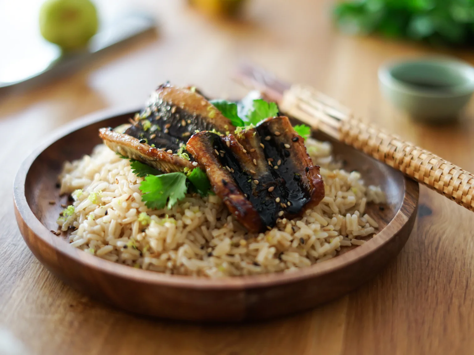 Une recette d'anguilles de Céline, du blog Les pépites de Noisette. 