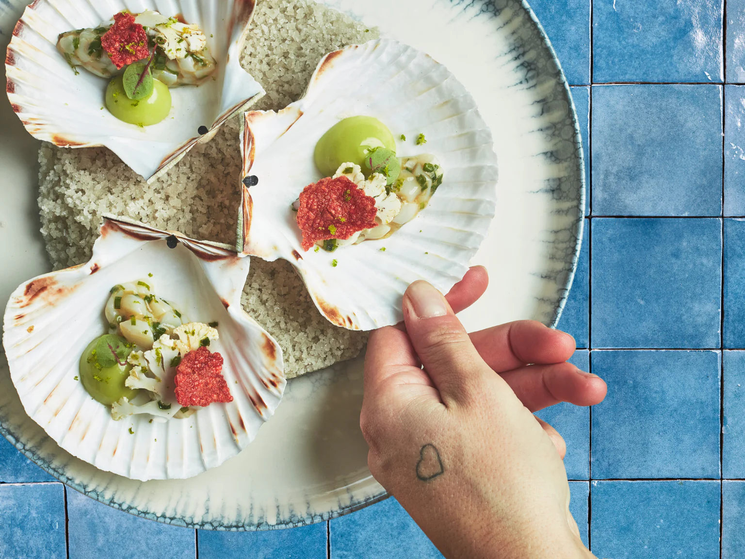 Recettes coquilles Saint-Jacques, chef romain Rouller.