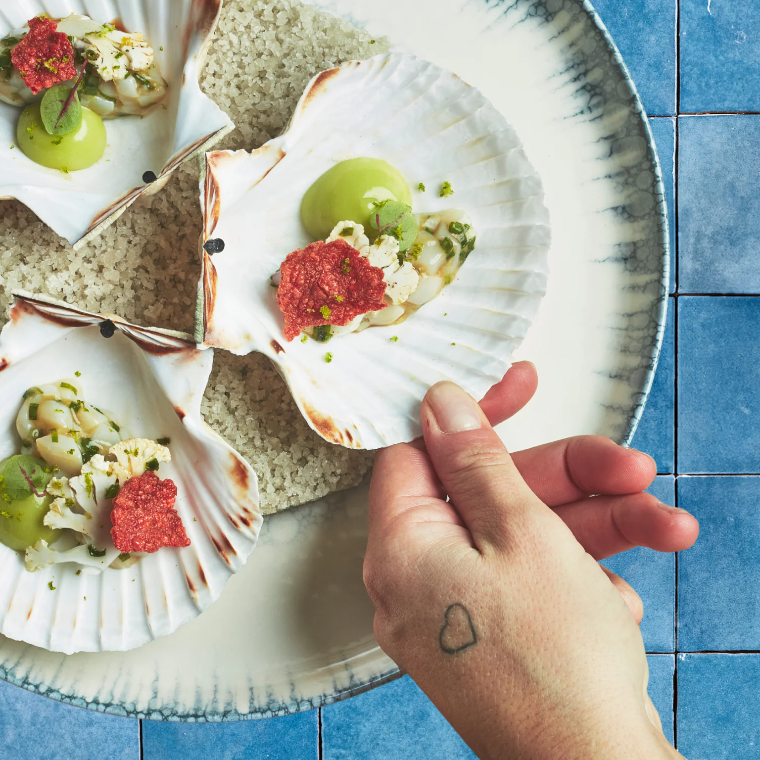 Recettes coquilles Saint-Jacques, chef romain Rouller.