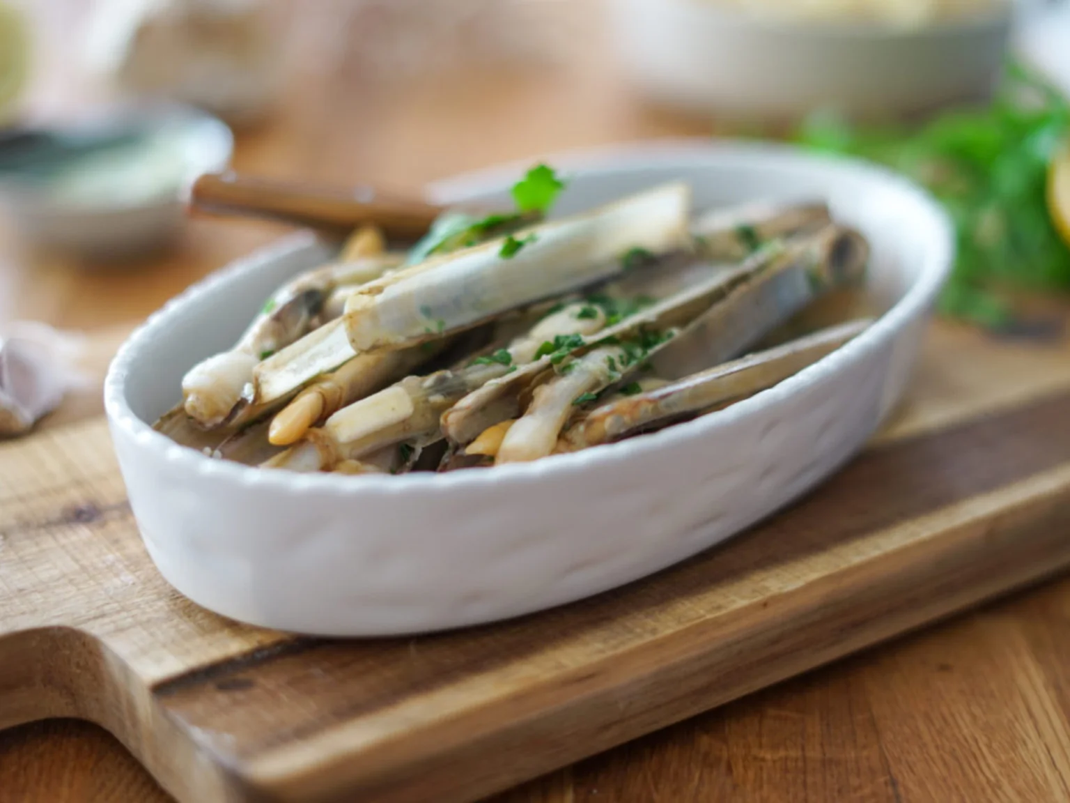 Recette de couteau en persillade, pépite2noisette