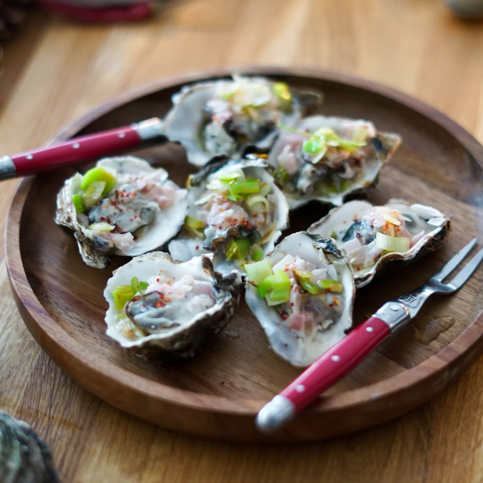 Huîtres pochées au champagne, recette de Noël