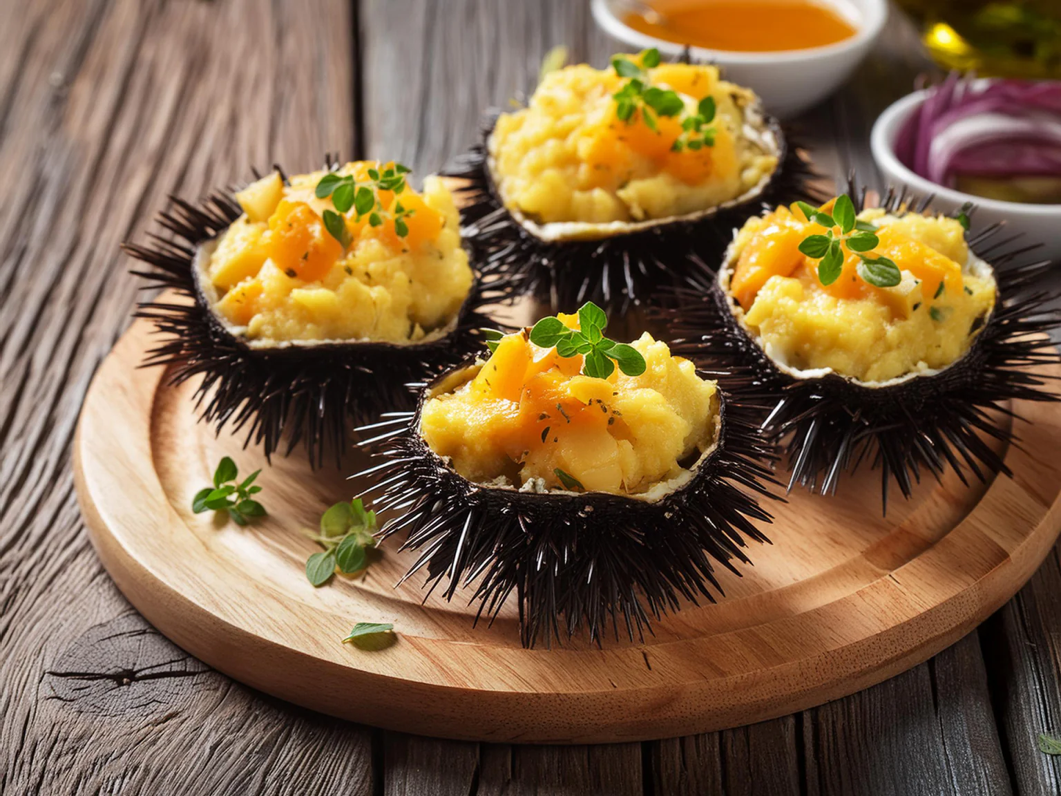 Une recette simple, terre-mer, pour changer des traditionnels œufs brouillés. Délicieux ! 