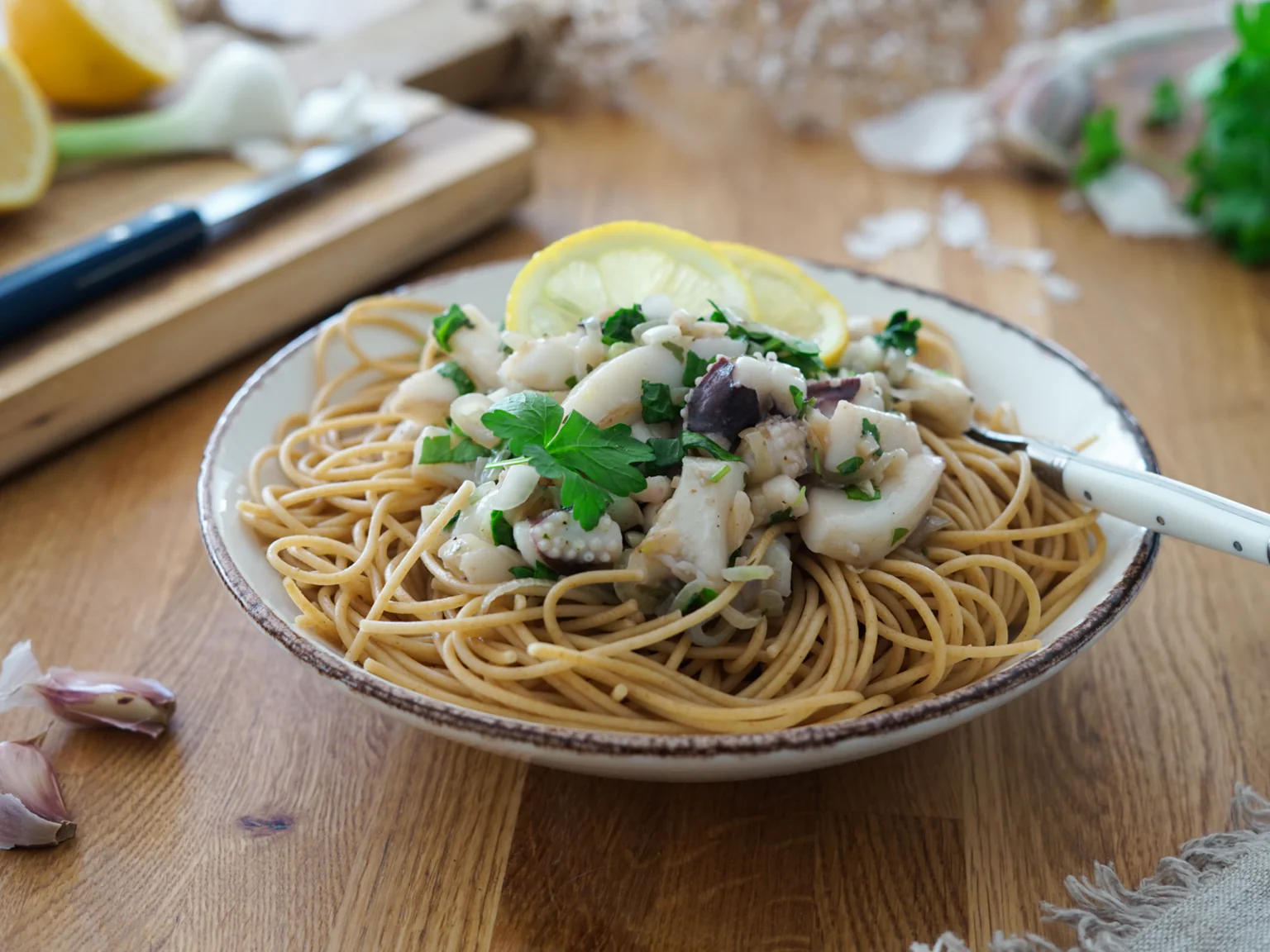 Une recette de blancs de seiche avec un petit goût de Sud Ouest.