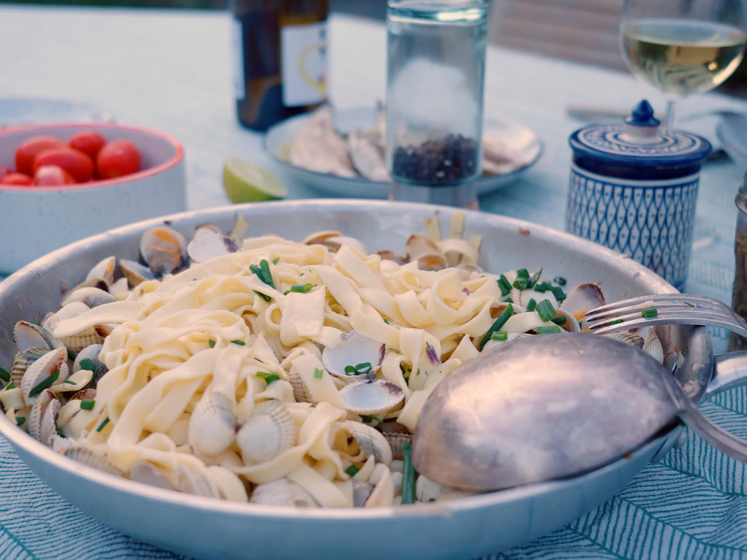 Recette de spaghetti alle vongole, pâtes aux coquillages