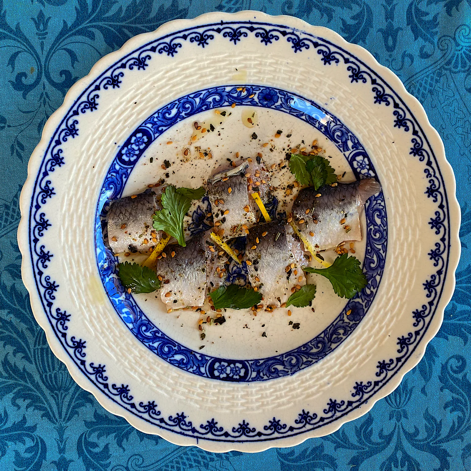 Recette de harengs frais façon ceviche citron aneth