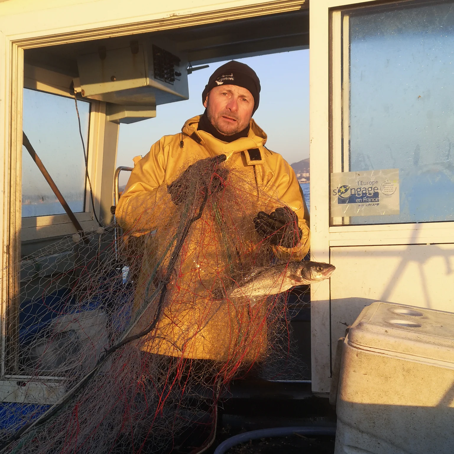 Nicolas Blanc, pêcheur à Saint-Mandrier.