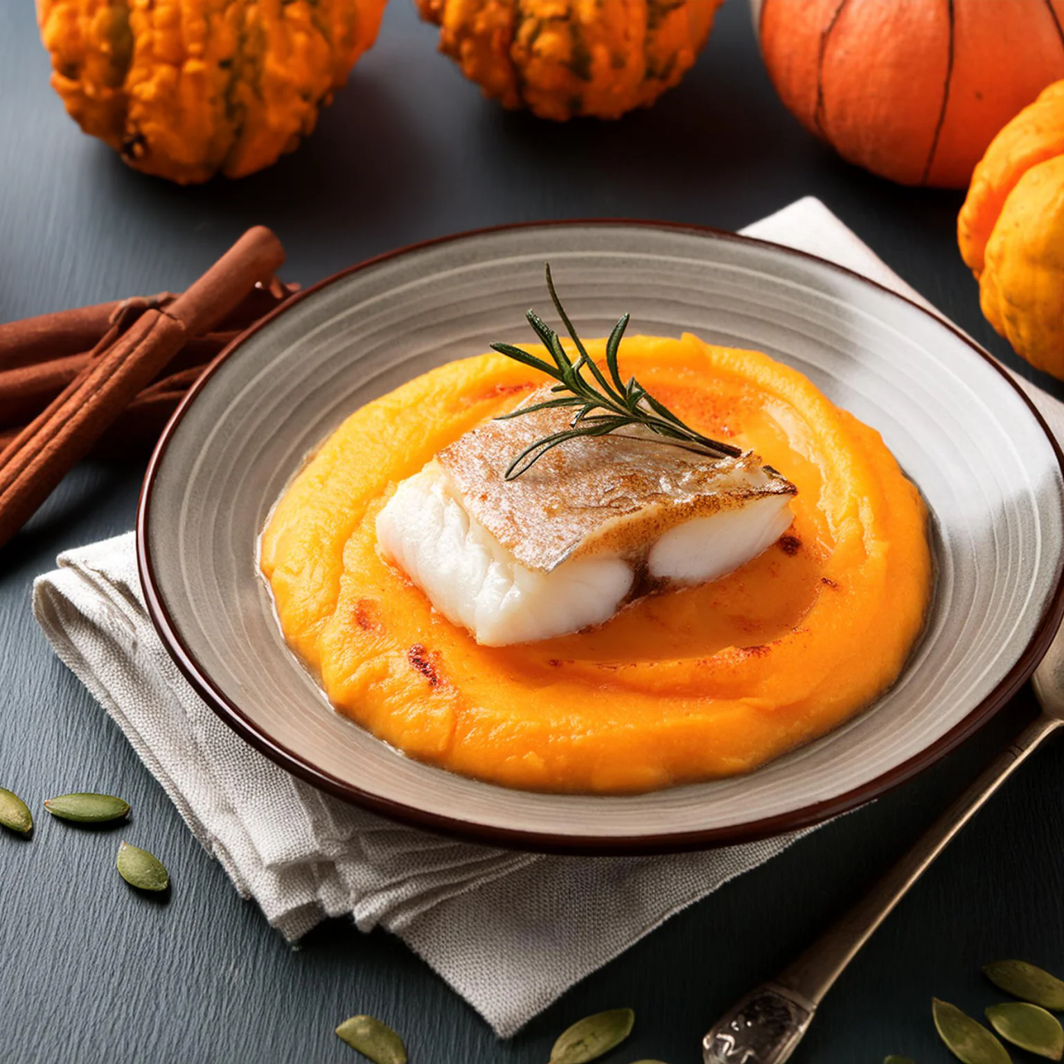 Savourez cette recette pour 2 personnes de lieu jaune accompagné de son velouté réconfortant. 